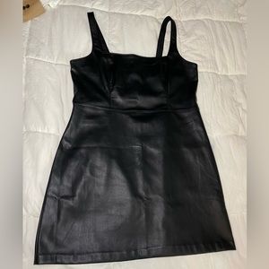 Abercrombie & Fitch Faux Leather Dress, L